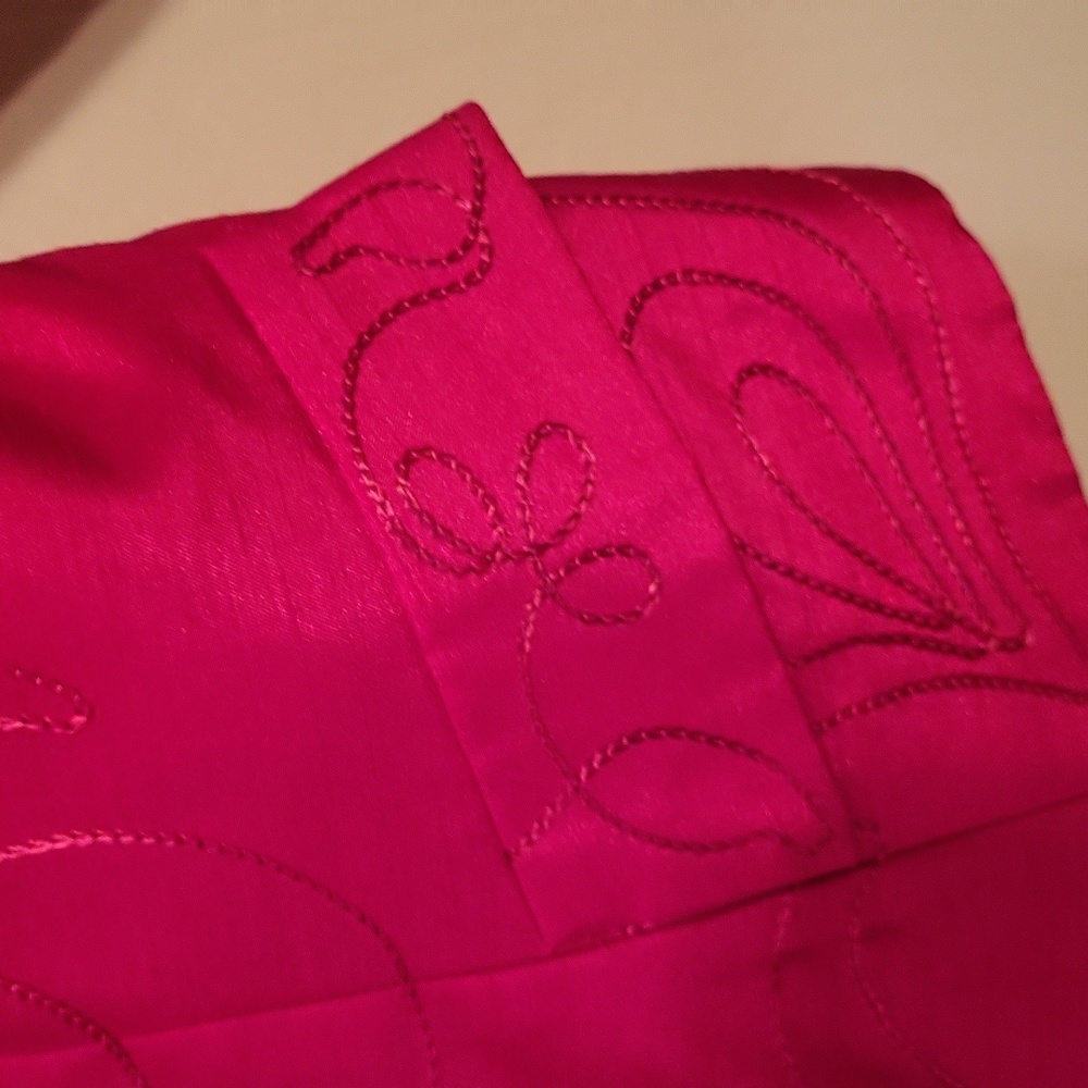 Karin stevens petites skirt suit, jacket 14P, skirt 14, Red - Picture 5 of 9